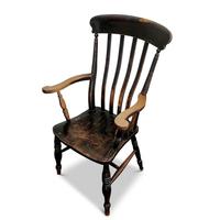 Antique Elm Lath Back Armchair (8 of 9) Antique Elm Lath Back Armchair (8 of 9)