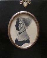 Late Georgian Portrait Silhouette Lady Lace Bonnet (4 of 4) Late Georgian Portrait Silhouette Lady Lace Bonnet (4 of 4)