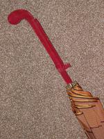 Antique Red / Orange Patterned Canopy Umbrella W/Red Velvet Handle & Canopy Cover (9 of 14) Antique Red / Orange Patterned Canopy Umbrella W/Red Velvet Handle & Canopy Cover (9 of 14)