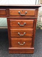 Antique Mahogany Pedestal Writing Desk (5 of 11) Antique Mahogany Pedestal Writing Desk (5 of 11)
