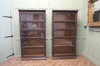Pair of 5 Stack Waterfall Oak Barristers Bookcases by Gunn (1 of 6)