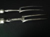 Pair of Antique Victorian Silver Serving Forks - 1873 (6 of 8) Pair of Antique Victorian Silver Serving Forks - 1873 (6 of 8)
