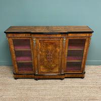 Spectacular Figured Walnut Victorian Break Fronted Antique Credenza (9 of 10) Spectacular Figured Walnut Victorian Break Fronted Antique Credenza (9 of 10)