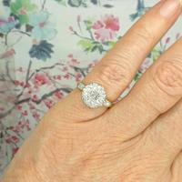 Vintage 18ct Platinum diamond cluster ring c.1960s (10 of 11) Vintage 18ct Platinum diamond cluster ring c.1960s (10 of 11)