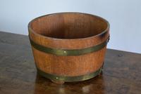 Coopered Oak Log Bin with Brass Banding (10 of 10) Coopered Oak Log Bin with Brass Banding (10 of 10)