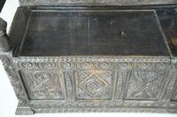 Antique Carved Oak Box Settle (9 of 12) Antique Carved Oak Box Settle (9 of 12)