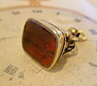 Antique Pocket Watch Chain Fob 1890s Victorian Large Gilt & Carnelian Samuel Fob (4 of 12) Antique Pocket Watch Chain Fob 1890s Victorian Large Gilt & Carnelian Samuel Fob (4 of 12)