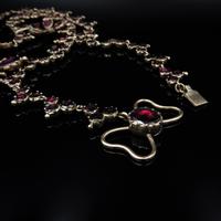 Antique Georgian Flat Cut Garnet 15ct Gold Full Riviere Necklace with Pansy Drops & Cross (7 of 9) Antique Georgian Flat Cut Garnet 15ct Gold Full Riviere Necklace with Pansy Drops & Cross (7 of 9)