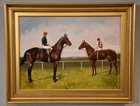 Oil Painting Pair by Walter Vernon "Racehorse Scenes" (7 of 11) Oil Painting Pair by Walter Vernon "Racehorse Scenes" (7 of 11)