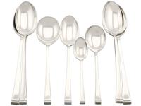 Sterling Silver Canteen of Cutlery for 8 Persons - Art Deco Style - Vintage 1956 (4 of 12) Sterling Silver Canteen of Cutlery for 8 Persons - Art Deco Style - Vintage 1956 (4 of 12)