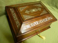 Large Inlaid Rosewood Jewellery / Table Box c.1835 (7 of 12) Large Inlaid Rosewood Jewellery / Table Box c.1835 (7 of 12)