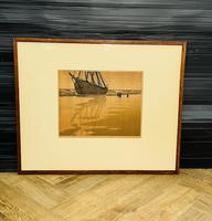 Limited Edition 78/100 Woodcut "After the Gale" Signed R L Howey 1900-1981