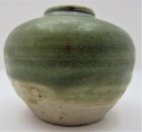 Small Vietnamese Hanoi trade ware jar or vase, stoneware, celadon type glaze, c1400 (4 of 5) Small Vietnamese Hanoi trade ware jar or vase, stoneware, celadon type glaze, c1400 (4 of 5)
