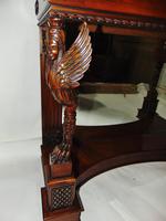 Empire Style Carved Mahogany Console Table (3 of 11) Empire Style Carved Mahogany Console Table (3 of 11)