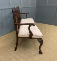 Mahogany Chippendale Style Triple Chair Back Settee (9 of 18) Mahogany Chippendale Style Triple Chair Back Settee (9 of 18)