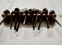 Collection of 12 Vintage Tobacco Pipes in a Pipe Rack (3 of 4) Collection of 12 Vintage Tobacco Pipes in a Pipe Rack (3 of 4)