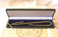 Antique Pocket Watch Chain 1890s Victorian Large 14ct Gold Filled Albert With T Bar (12 of 12) Antique Pocket Watch Chain 1890s Victorian Large 14ct Gold Filled Albert With T Bar (12 of 12)