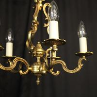 French Gilded Brass 5 Light Chandelier (2 of 10) French Gilded Brass 5 Light Chandelier (2 of 10)