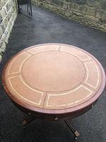 Mahogany Leather Top Drum Table (9 of 9) Mahogany Leather Top Drum Table (9 of 9)