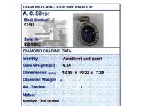 6.56 ct Amethyst and Pearl, 15 ct Yellow Gold Pendant - Antique Circa 1890 (2 of 12) 6.56 ct Amethyst and Pearl, 15 ct Yellow Gold Pendant - Antique Circa 1890 (2 of 12)