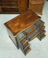 Antique Serpentine Front Walnut Desk (6 of 10) Antique Serpentine Front Walnut Desk (6 of 10)