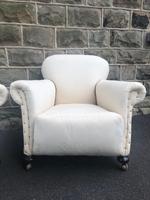 Pair of antique English armchairs for recovering (3 of 9) Pair of antique English armchairs for recovering (3 of 9)