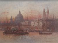 FrederickFREDERICK E.J.Goff Pair of Watercolours ‘Westminster from the South West & London Bridge (4 of 5) FrederickFREDERICK E.J.Goff Pair of Watercolours ‘Westminster from the South West & London Bridge (4 of 5)