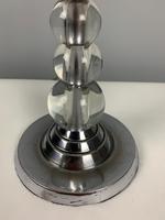 English Art Deco Chrome And Glass Table Lamp; Rewired & PAT Tested (4 of 9) English Art Deco Chrome And Glass Table Lamp; Rewired & PAT Tested (4 of 9)