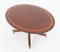 Quality Mahogany Regency Style Oval Coffee Table