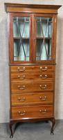Edwardian Inlaid Mahogany Display / China Cabinet (10 of 10) Edwardian Inlaid Mahogany Display / China Cabinet (10 of 10)