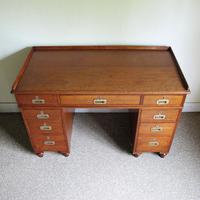 Teak Pedestal Desk (4 of 10) Teak Pedestal Desk (4 of 10)