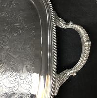 Large Silver Plated Butlers Tray by Barker & Ellis (6 of 9) Large Silver Plated Butlers Tray by Barker & Ellis (6 of 9)
