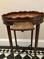 Small Antique Wine or Candle Table With Galleried Top & Pull Out Shelf (7 of 13) Small Antique Wine or Candle Table With Galleried Top & Pull Out Shelf (7 of 13)