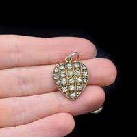 Antique Old Cut Paste Rolled Gold Puffy Heart Pendant Charm (7 of 8) Antique Old Cut Paste Rolled Gold Puffy Heart Pendant Charm (7 of 8)