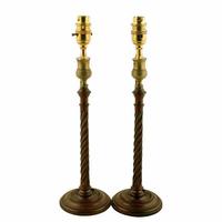 Pair of Georgian Candlestick Lamps (2 of 8) Pair of Georgian Candlestick Lamps (2 of 8)