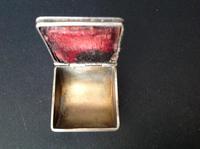 Antique Victorian Silver Stamp Box - 1898 (2 of 4) Antique Victorian Silver Stamp Box - 1898 (2 of 4)