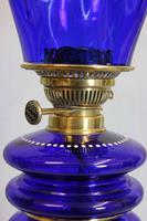 Antique Bristol Blue Oil Lamp (4 of 6) Antique Bristol Blue Oil Lamp (4 of 6)