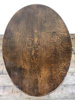 Unusual Antique Oak Oval Top Table (12 of 12) Unusual Antique Oak Oval Top Table (12 of 12)