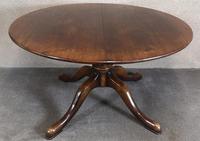 Large Reproduction Circular Oak Dining Table With Two Leaves / Seats 8 Persons (3 of 8) Large Reproduction Circular Oak Dining Table With Two Leaves / Seats 8 Persons (3 of 8)