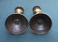 Pair of Victorian Brass Candlesticks with Hunting Scene Bases (2 of 6) Pair of Victorian Brass Candlesticks with Hunting Scene Bases (2 of 6)