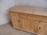 Large Antique Pine 4 Door Dresser Base / TV Stand / Sideboard to wax / paint (2 of 9) Large Antique Pine 4 Door Dresser Base / TV Stand / Sideboard to wax / paint (2 of 9)