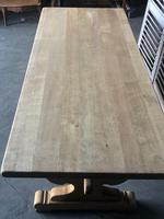 Large French Bleached Oak Trestle Farmhouse Dining Table (6 of 14) Large French Bleached Oak Trestle Farmhouse Dining Table (6 of 14)