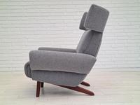 1970s Danish Design, Completely Restored Armchair, Furniture Wool, Teak Wood (3 of 12) 1970s Danish Design, Completely Restored Armchair, Furniture Wool, Teak Wood (3 of 12)