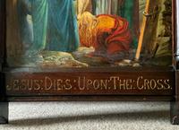 Superb 19th Century Old Master Biblical Christ Oil Portrait Painting - Gothic Oak Frame (13 of 17) Superb 19th Century Old Master Biblical Christ Oil Portrait Painting - Gothic Oak Frame (13 of 17)