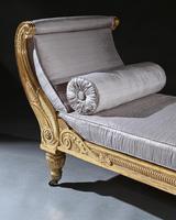 Rare Regency Giltwood & Silk Upholstered Daybed after Morel & Hughes (6 of 13) Rare Regency Giltwood & Silk Upholstered Daybed after Morel & Hughes (6 of 13)