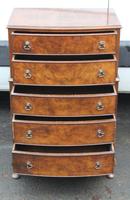 1960s Small Mahogany Bow Chest 5 Drawers (4 of 4) 1960s Small Mahogany Bow Chest 5 Drawers (4 of 4)