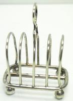 English Antique Solid Silver Art Deco Toast Rack, Super Design Fresh & Clean c.1920 (4 of 5) English Antique Solid Silver Art Deco Toast Rack, Super Design Fresh & Clean c.1920 (4 of 5)