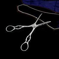 Antique Victorian Solid Silver Grape Scissors with Fine Engravings - John Gilbert 1865 (8 of 13) Antique Victorian Solid Silver Grape Scissors with Fine Engravings - John Gilbert 1865 (8 of 13)