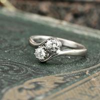 The Toi Et Moi Dial Old European Cut Vintage Diamond Ring (2 of 7) The Toi Et Moi Dial Old European Cut Vintage Diamond Ring (2 of 7)