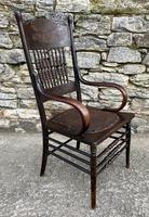 Antique American Armchair with Steamed Bentwood Arms (14 of 14) Antique American Armchair with Steamed Bentwood Arms (14 of 14)